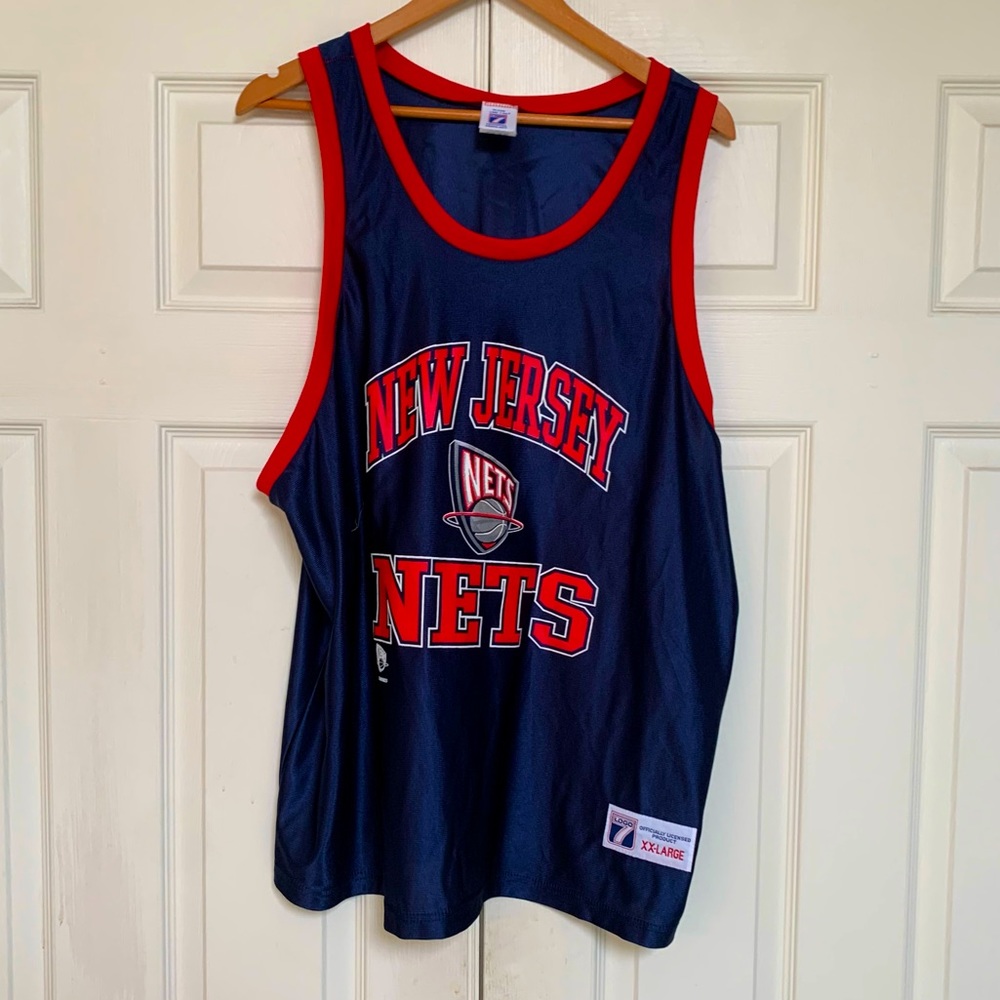 Vintage 1990s New Jersey Nets Logo 7 Jersey Brooklyn